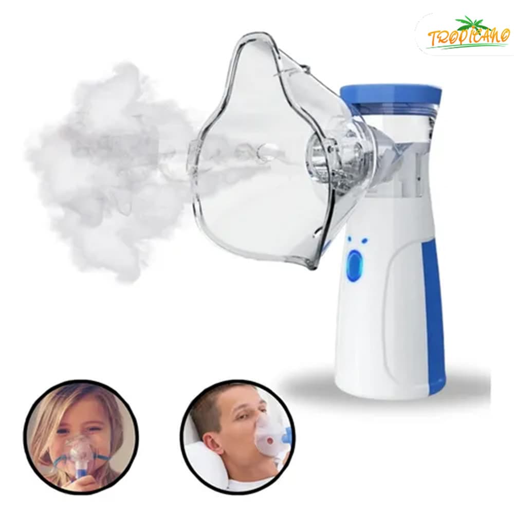 AIQUE Nebulizador Silencioso Mini - Inalador Ultrassônico Portátil para Adultos e Crianças