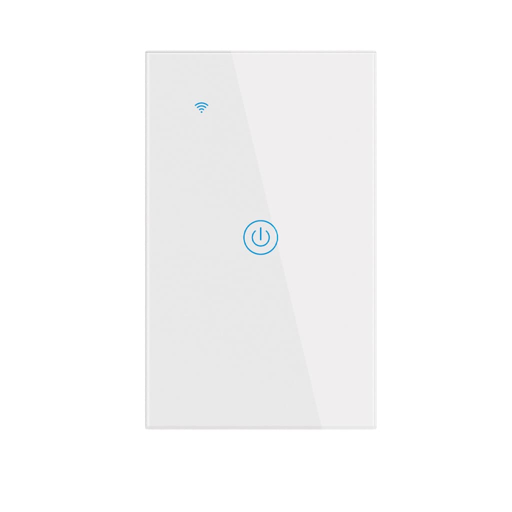 INTERRUPTOR WIFI TOUCH 1 TECLA APP TUYA BRANCO ALPHA-100-1 AITEK