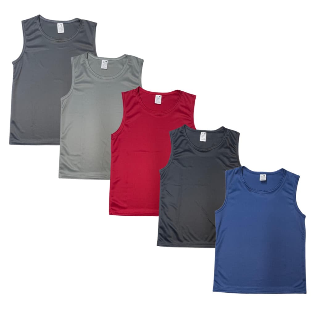 Kit 5 Regata Infantil Dry Fit Camiseta Unissex Menino Menina