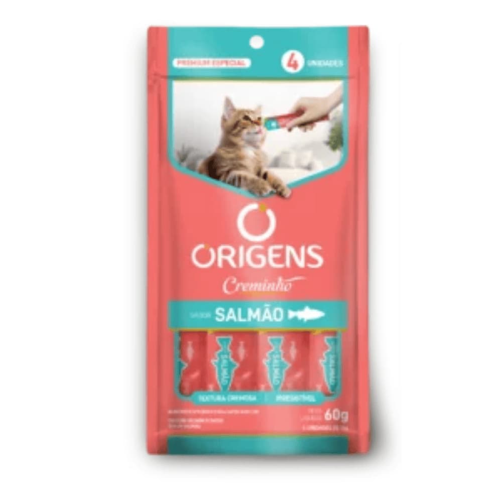 Origens Creminho de Gato Sabor Salmão 60g