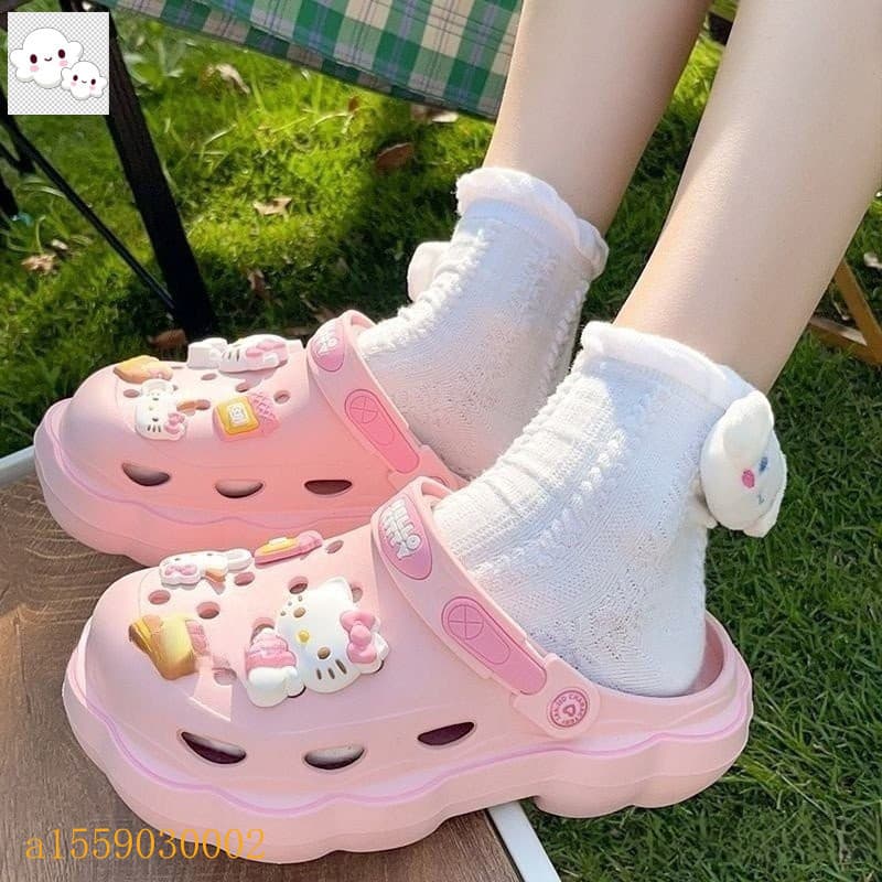 Olá kitty Dog Hole Shoes Hello Acessórios De Verão Vestido Externo