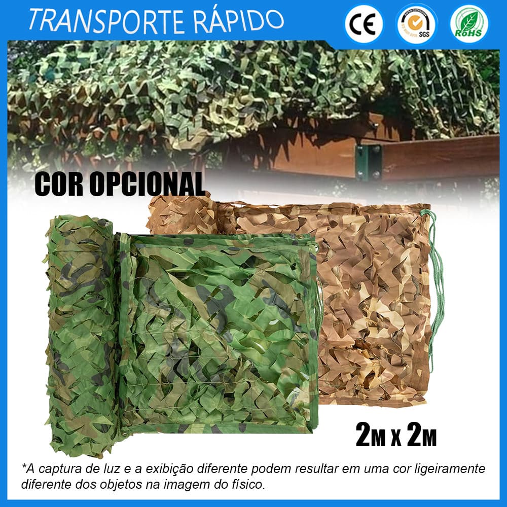 Rede de camuflagem 2x2m Proteção solar Decoração de festas de caça e tiro
