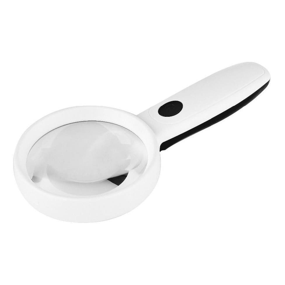 Lupa De Mao Profissional 2 Led Recarregavel 6.5x E 13x