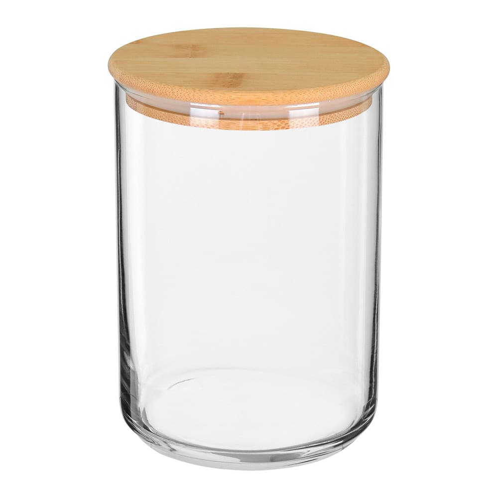 Pote de Vidro 750ml Transparente com Tampa Bambu Home&Co