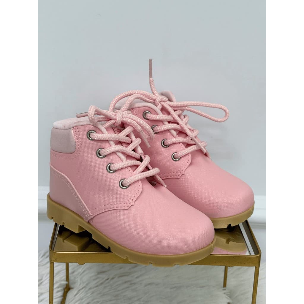Bota Luxo Infantil Cano Médio Rosa Pimpolho - 22 ao 27