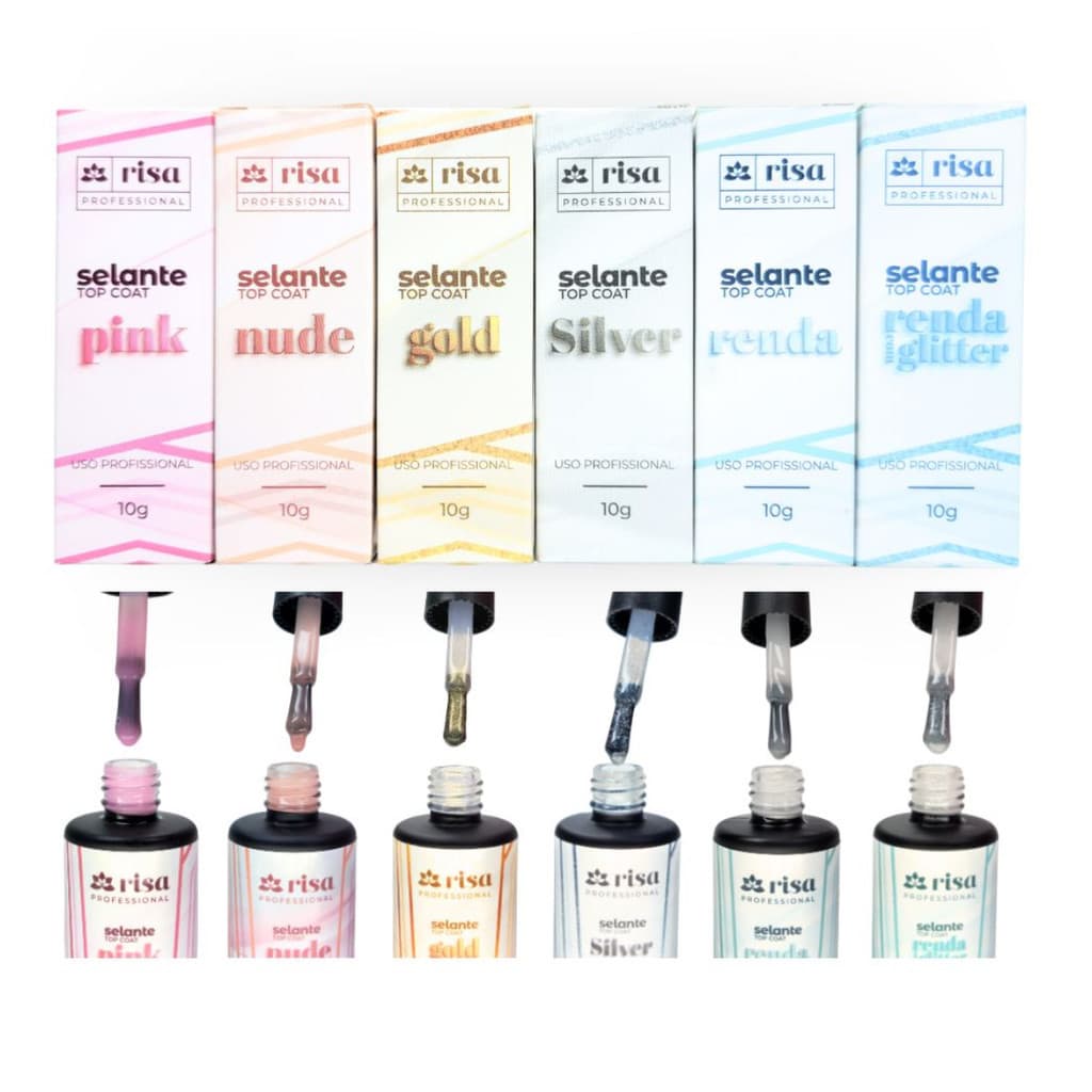 Top Coat Selante Risa 10g Novo Finalizador Brilho