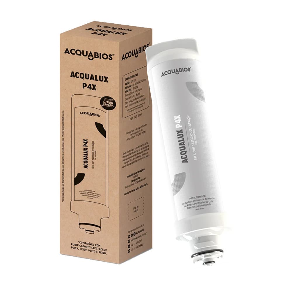 Filtro Refil P4X para Electrolux Pure 4x Pe12a Pe12b Pe12x Pe12v