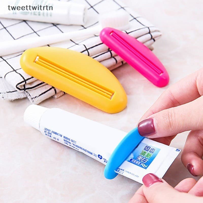 KIT COM 3 PCS  Dispensador De Pasta De Dente Multifuncional Em  Para Banheiro / Limpeza Facial