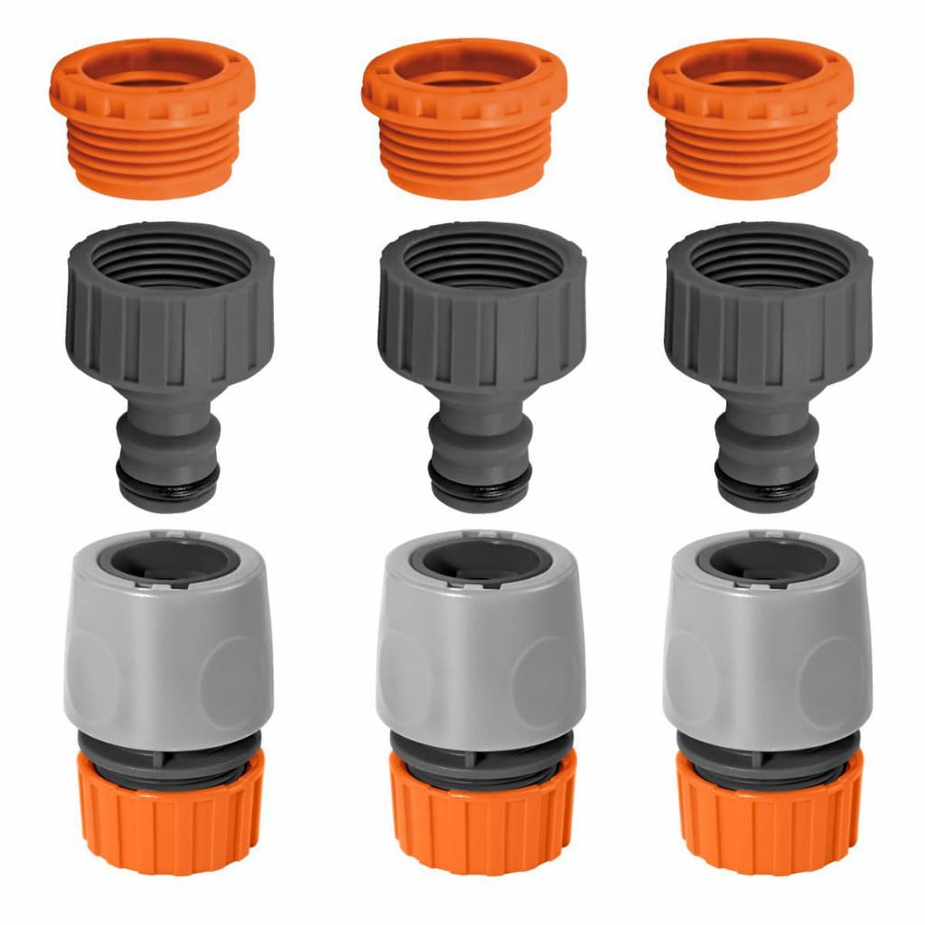 Kit 3 Engates Rápido + 3 Bico Torneira Adaptador 1/2 Ou 3/4