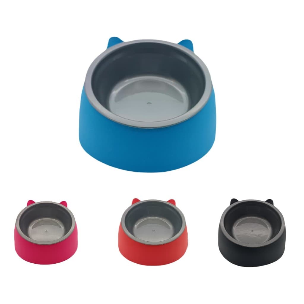COMEDOURO ERGONÔMICO CARA DE GATO 2 EM 1 POSTURA CORRETA