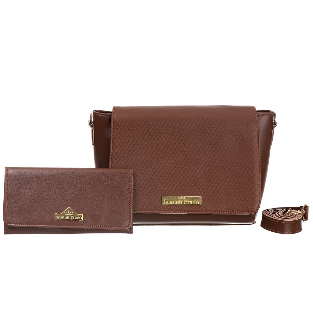 Bolsa Feminina Kani de Tampa + Carteira Lisa Iasmin Prado