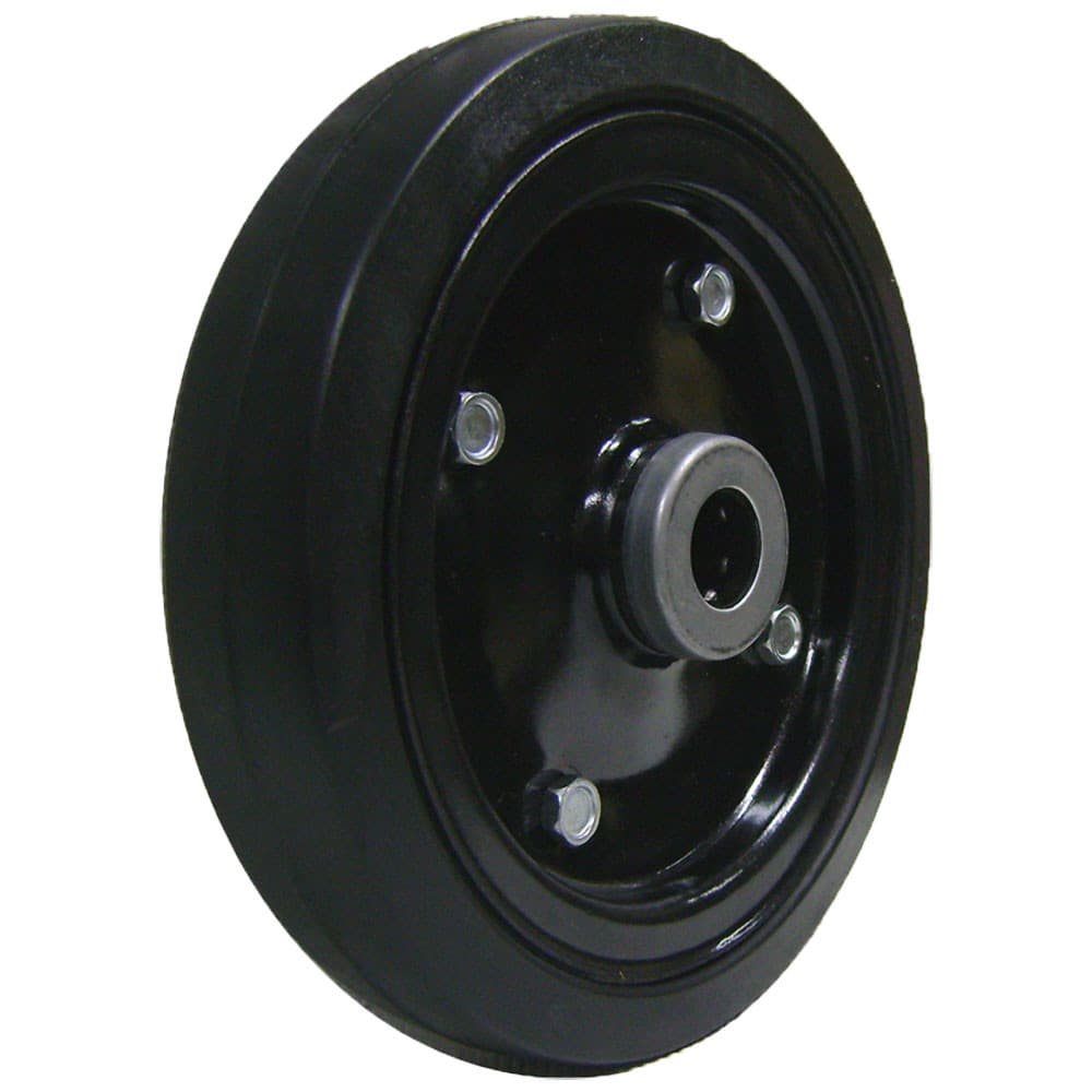 Roda de Chapa 8' (20cm) Pneu Maciço Rol. de  Rolete 3/4" (19mm) - CP8R34
