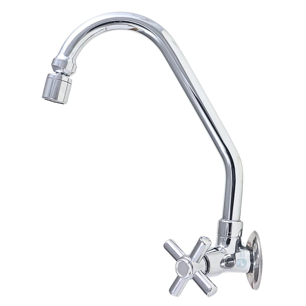 Torneira de Cozinha Parede Metal C34 Inox Multidirecional Arejador Articulado - Moderna e Resistente