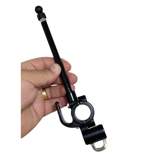 Antena Corta Pipa Anti Cerol + Trava de Capacete Guidão 6 Estágios