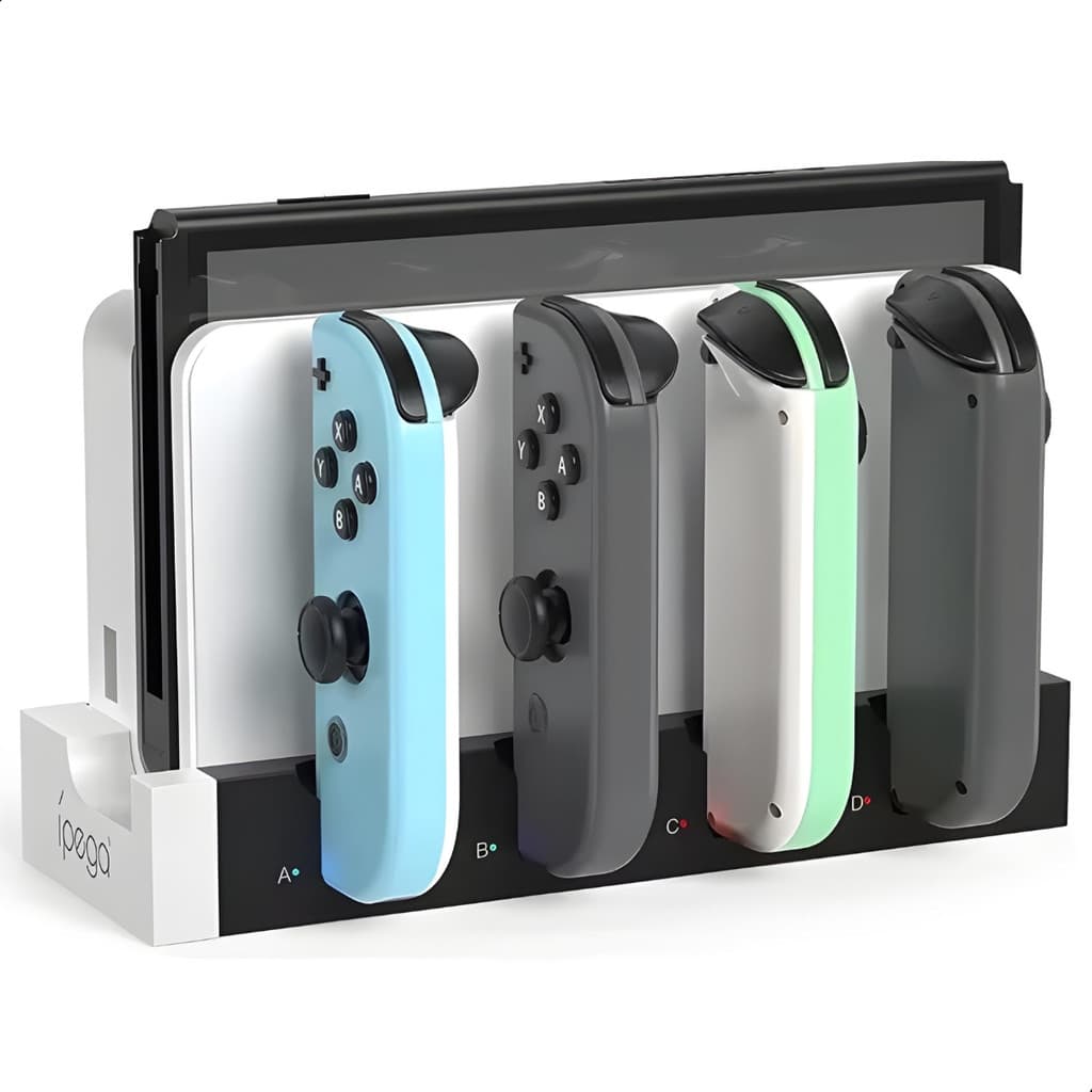 Base Dock Carregador Controle Para Joycons Nintendo Switch V1 V2 Oled