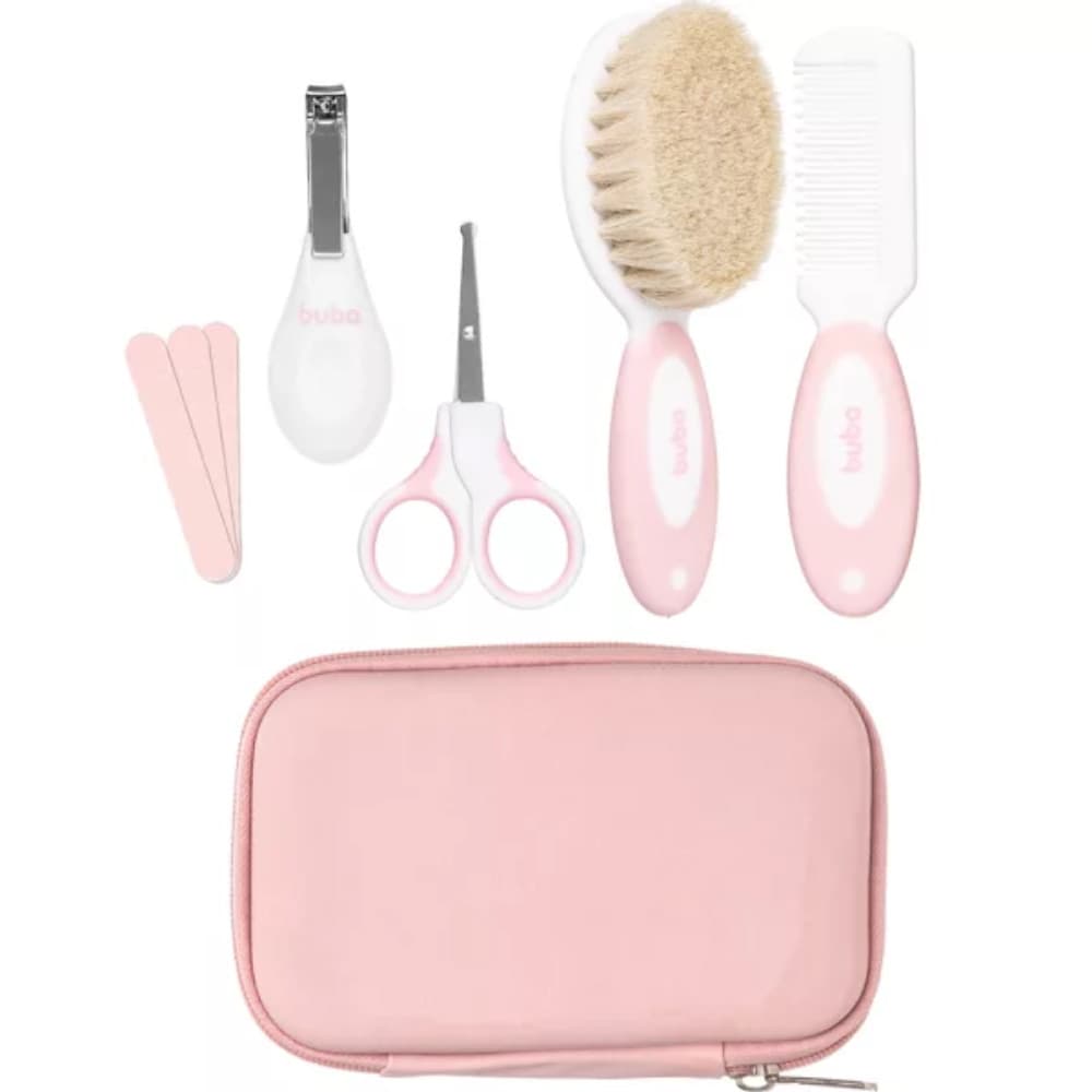 KIT CUIDADOS COM ESTOJO ROSA - BUBA