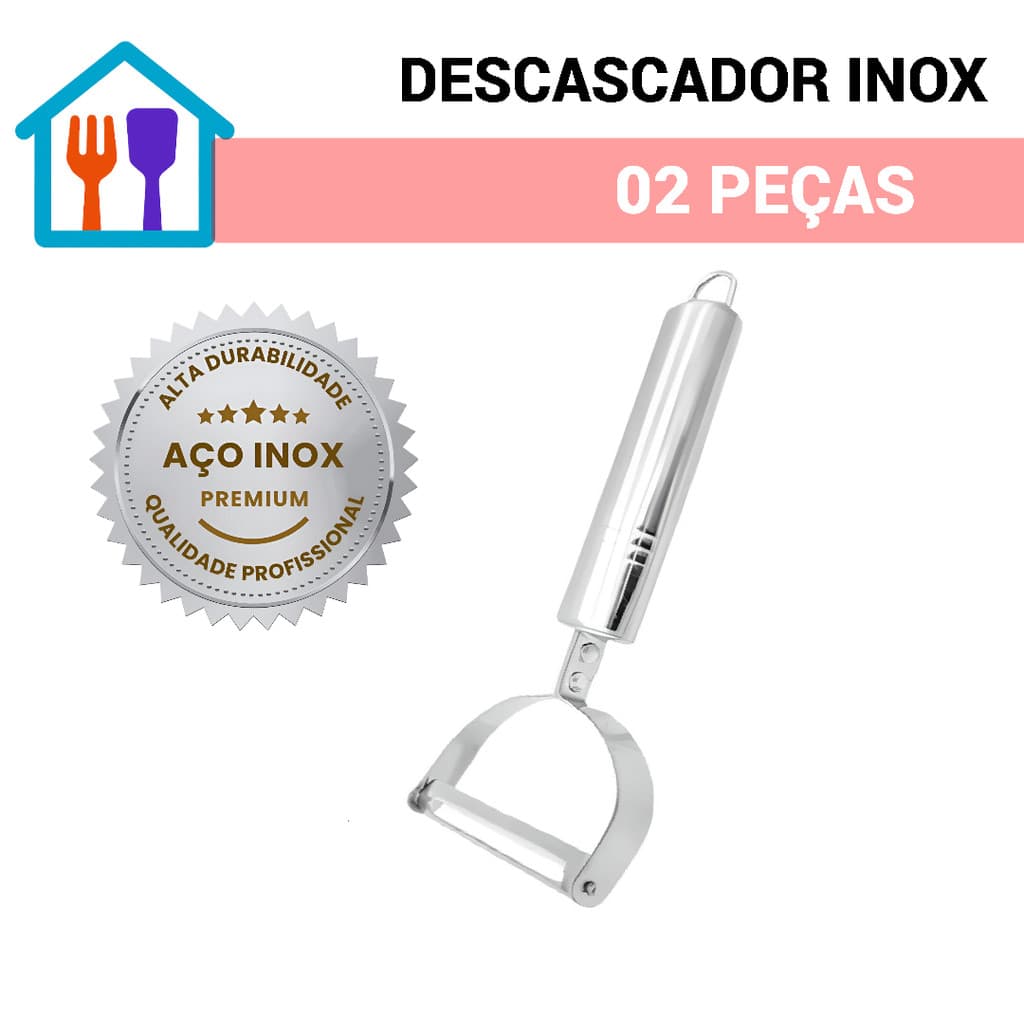Descascador  de Legumes Aço Inox  Multiuso para Cozinha Bar Restaurante