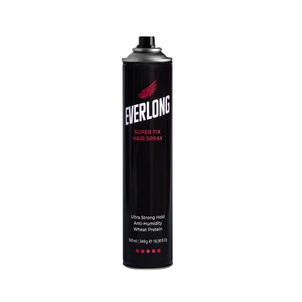 Hair Spray fixador Everlong Super Fix - 500ml Fixação forte para cabelos