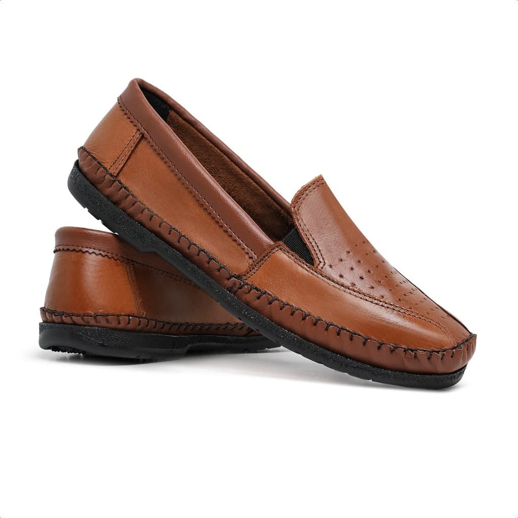 SAPATILHA MOCASSIM SAPATO EM COURO LEGITIMO CASUAL DRIVE MASCULINO LEVE CONFORTÁVEL DOCKSILDER MACIO