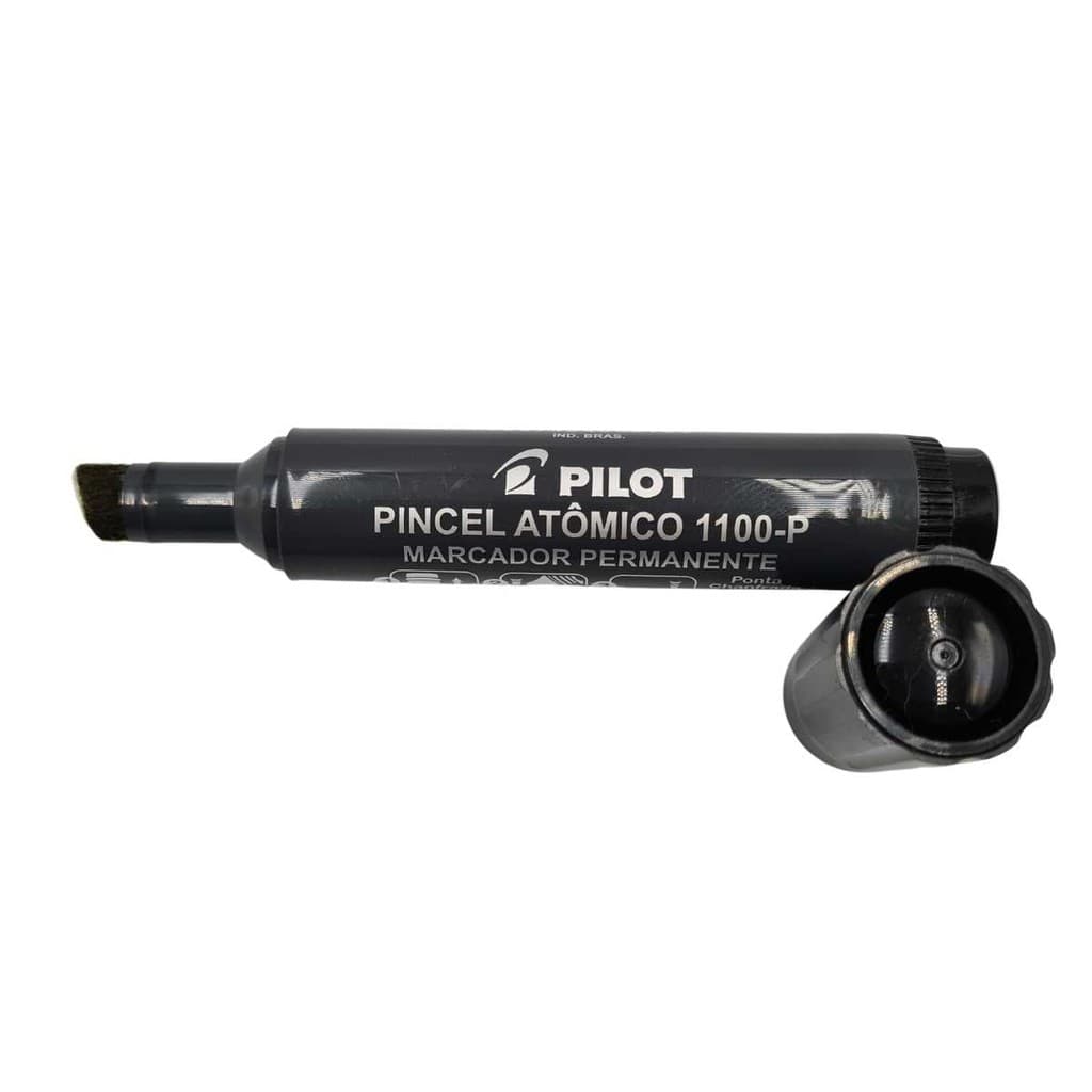 Marcador Pincel Atômico Permanente Preto 1100-P Pilot