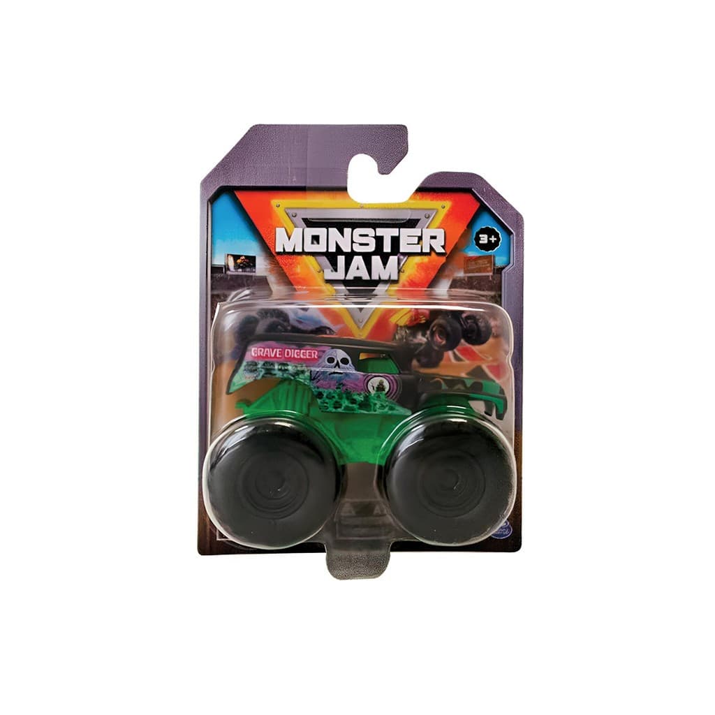 Carrinho Grave Digger de 5cm 1:72 - Monster Jam