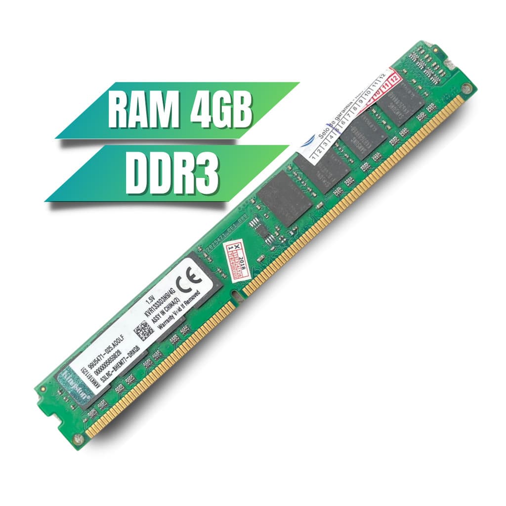 Memória Ram Ddr3 Kingston 4gb 1.5v Kvr1333d3n9/4g Verde