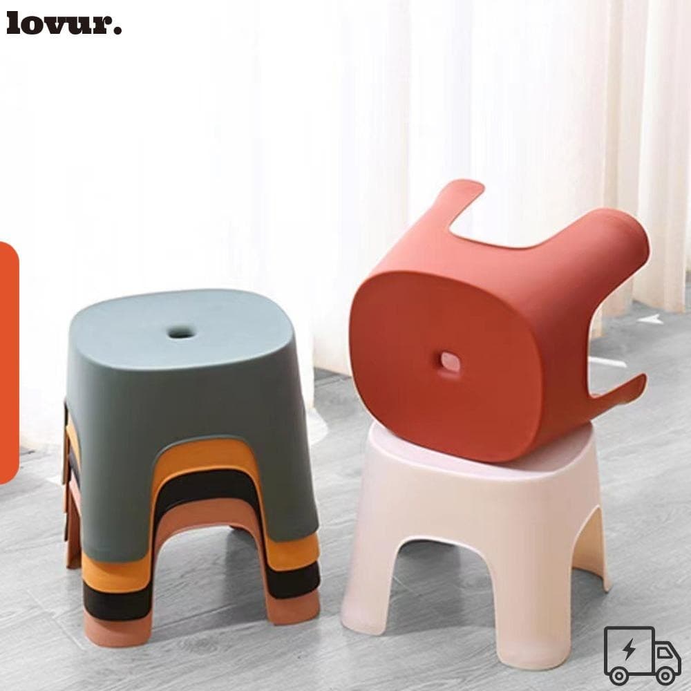 LOVUR Banco De Banho Para Banheiro , Apoio Os Pés Antiderrapante Espesso , Colorido Empilhável De Plástico Troca De Sapa
