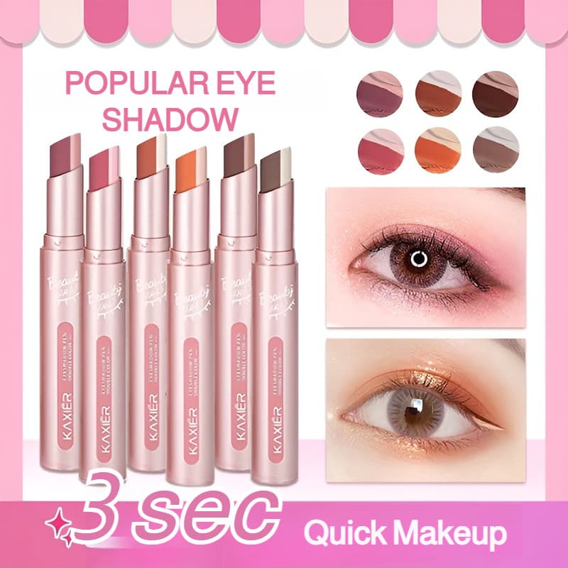 Lápis De Sombra Com glitter Perolado Paleta De Sombras De Longa Duração Sem Remoção De Maquiagem Coloração Suave Tridime