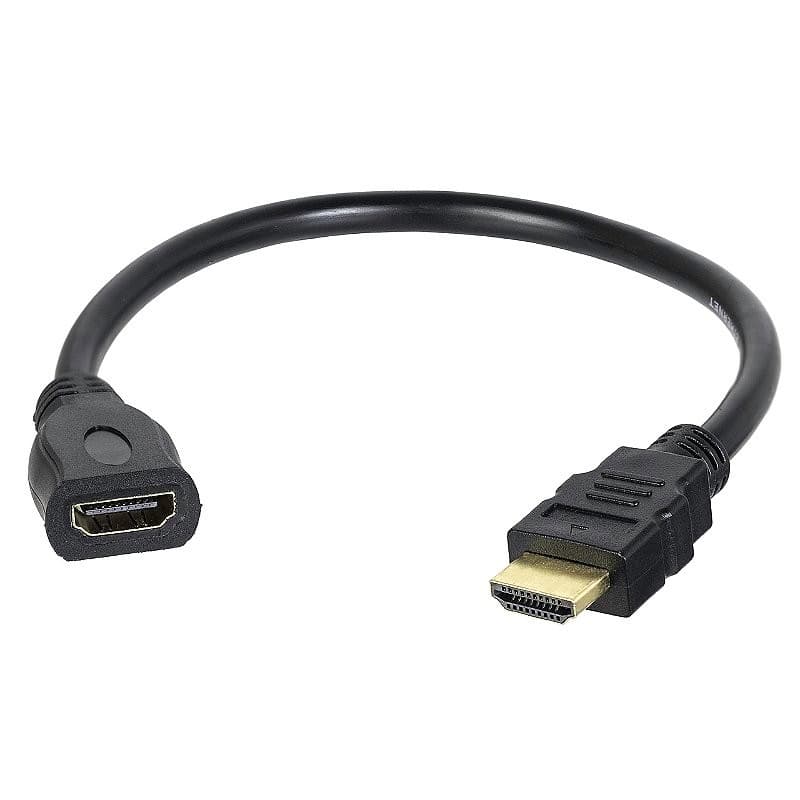 Cabo Extensor HDMI Macho para HDMI Fêmea 30cm V1.4