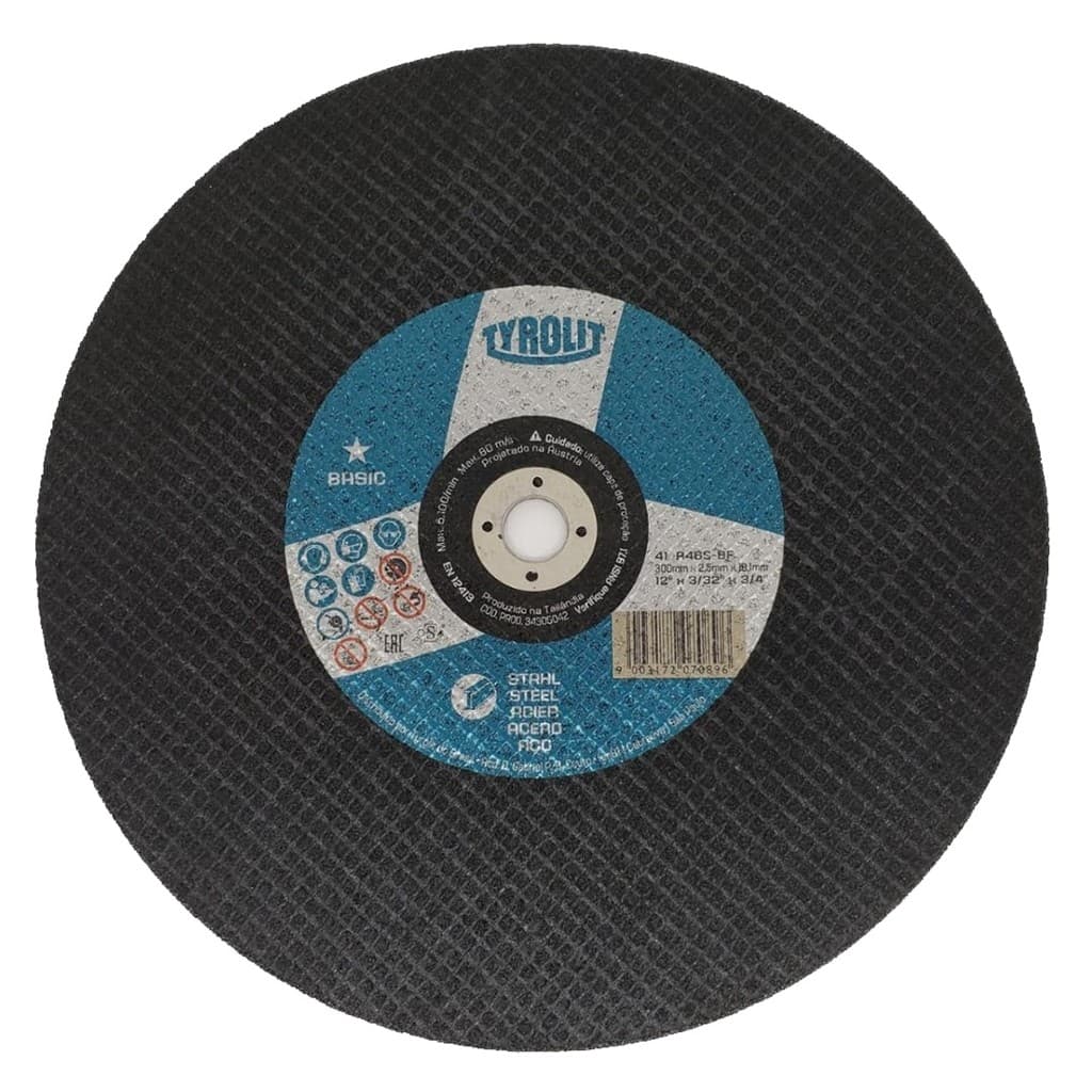 Disco De Corte 12" X 3/4" Basic 300 X 2,5 X 19 Tyrolit 34305042