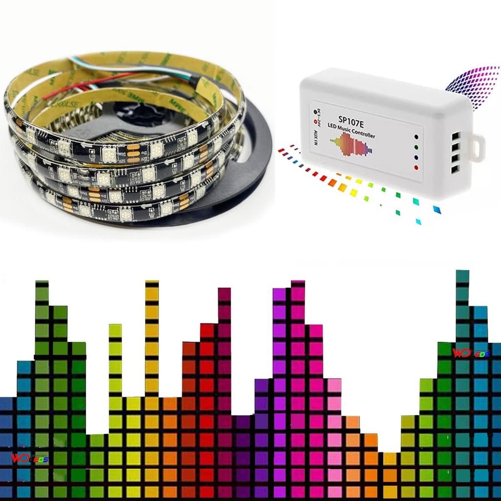 Kit Vu Central Sp107e E Fita Ws2811 300 Leds Metro Ip 65