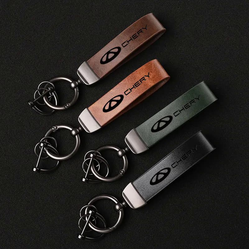 Chaveiro De Couro Para Carro Porta-Chaves Personalizado Gift 3D Impressão Chery tiggo 8 Arrizo 5 Pro gx 5x eQ7 7 2020