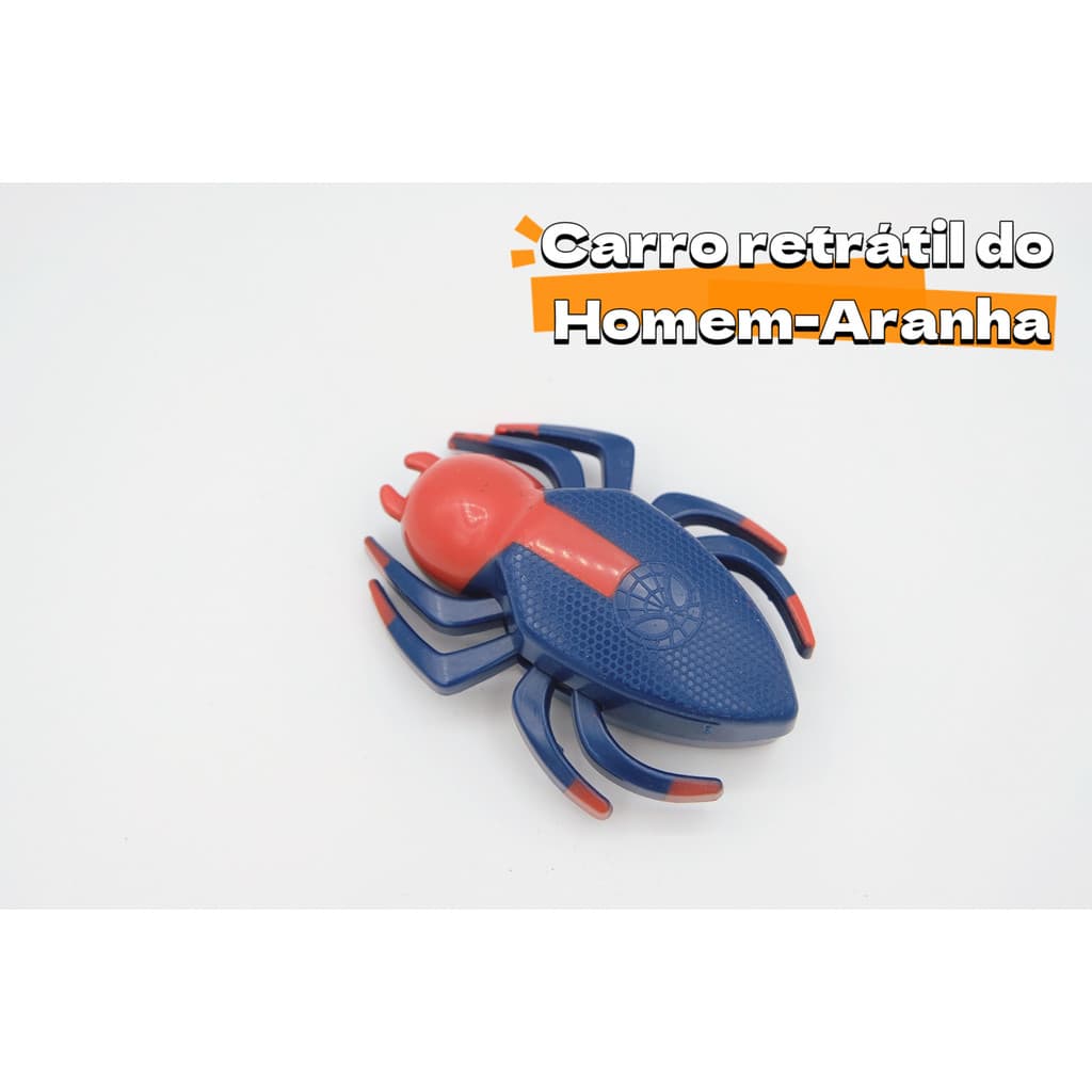 Mini carrinho de brinquedo retrátil Homem-Aranha carrinho de brinquedo retrátil