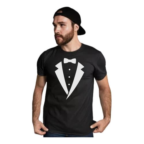 Camiseta Terno Falso Meme Camisa Engraçada 100% Algodão