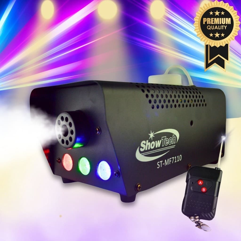 Máquina De Fumaça 700w 3 Led Controle Sem Fio Festa Casa DJ Iluminação Profissional SHOWTECH AFL