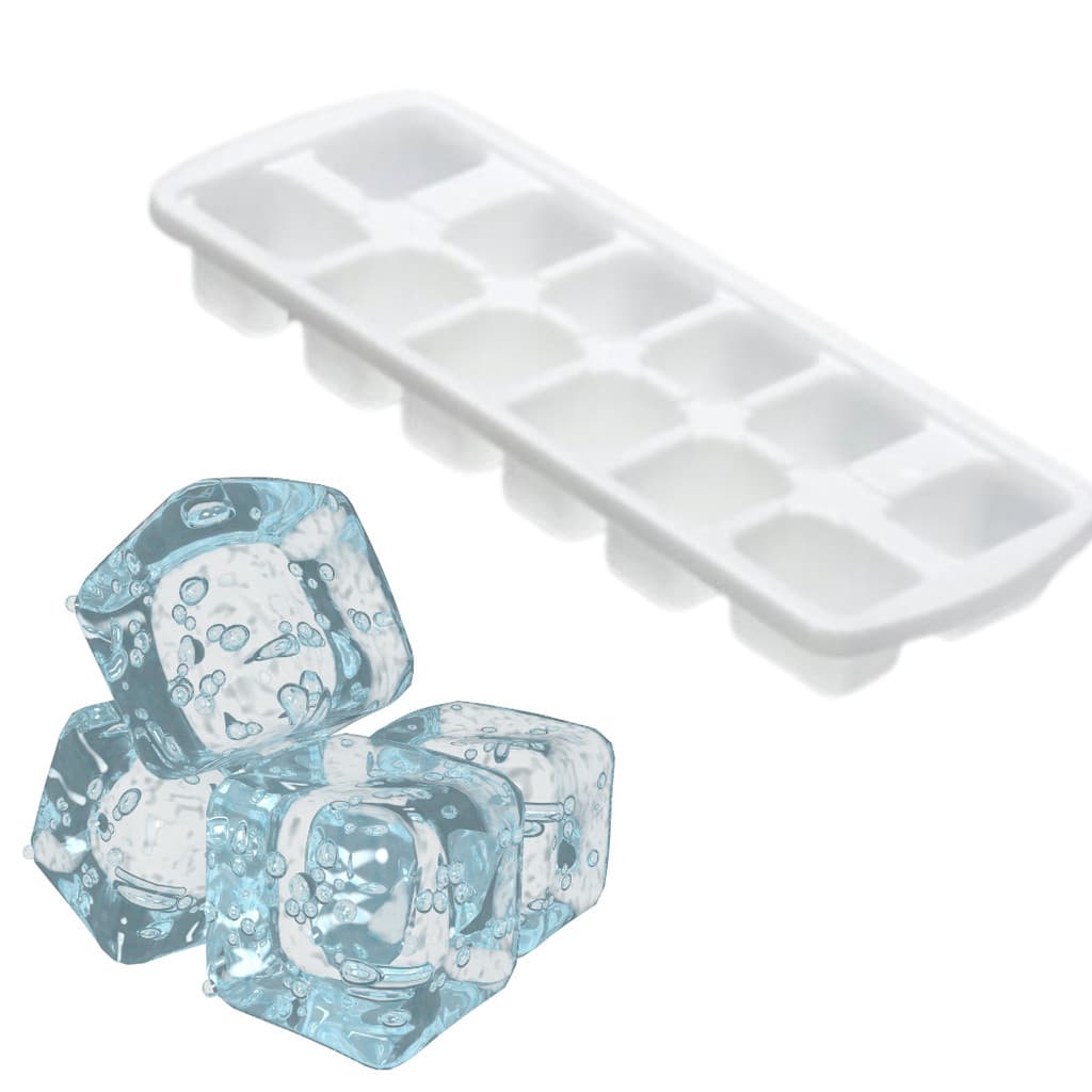 Conjunto Com 2 Forma De Gelo Cada 1 Com 12 Cavidade De Plástico - Erca