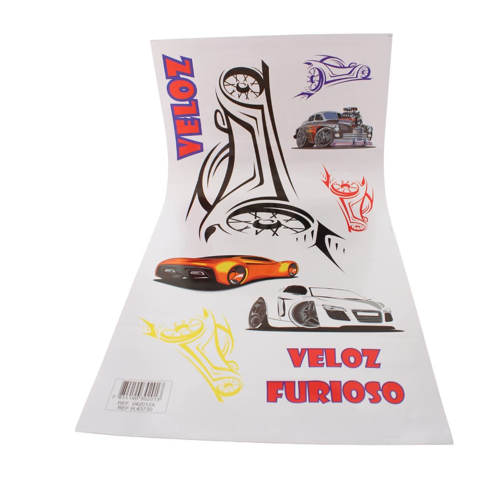 Adesivo para Decorar Parede Quarto de Menino Carros Tunados