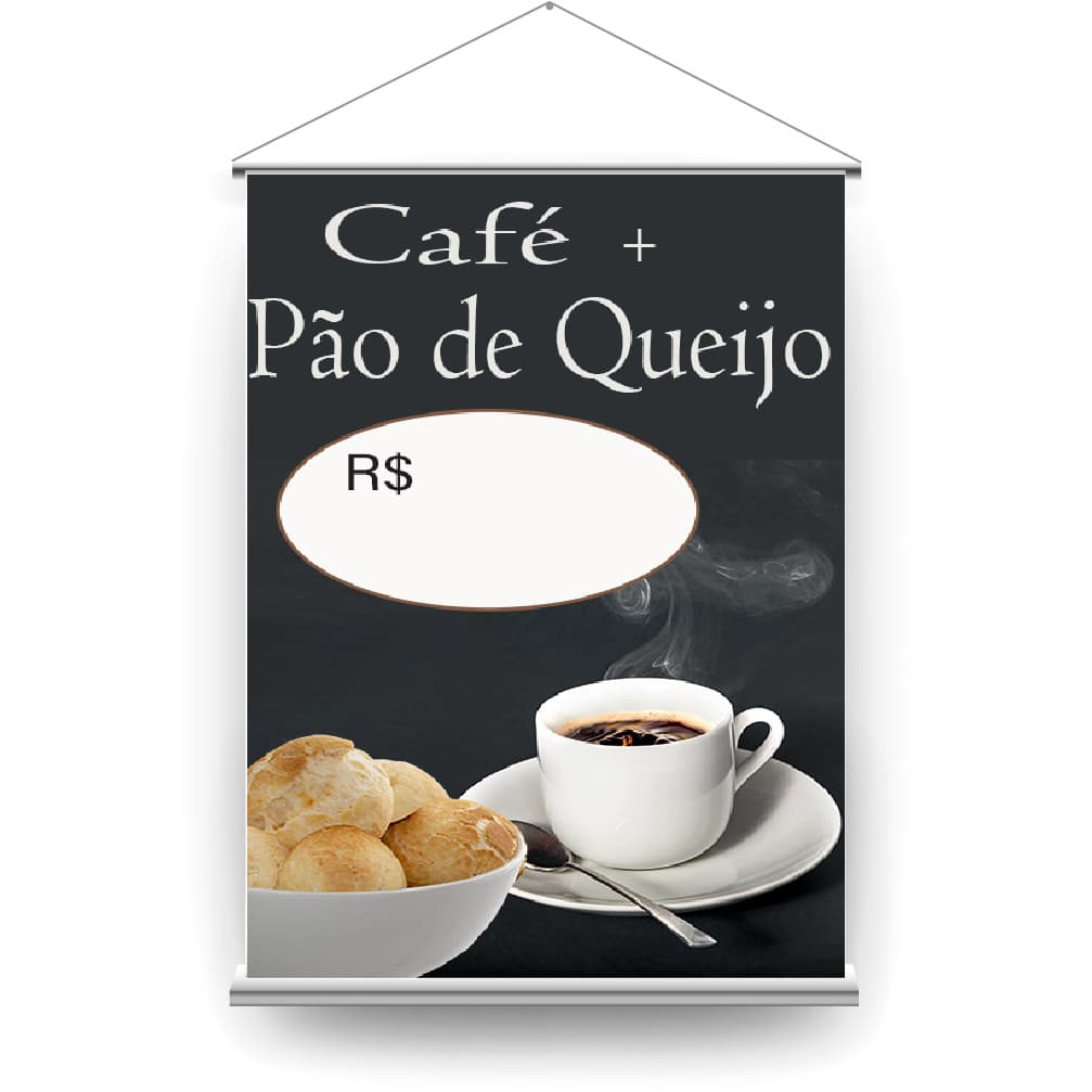 BANNER CAFÉ E PÃO DE QUEIJO QUENTE