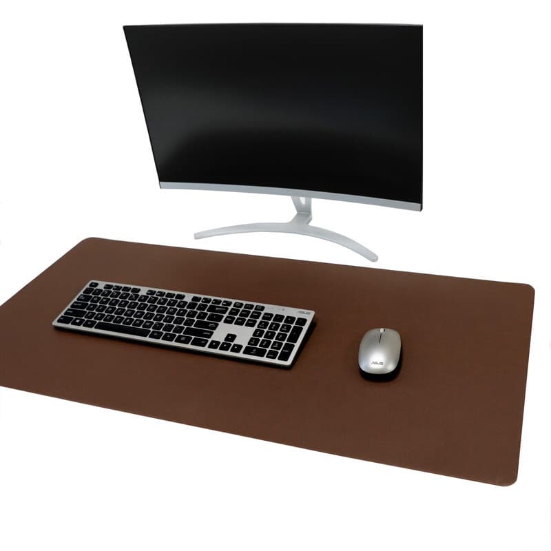 Mousepad Desk Pad Extra Grande 100x40 De Couro e apoio copo