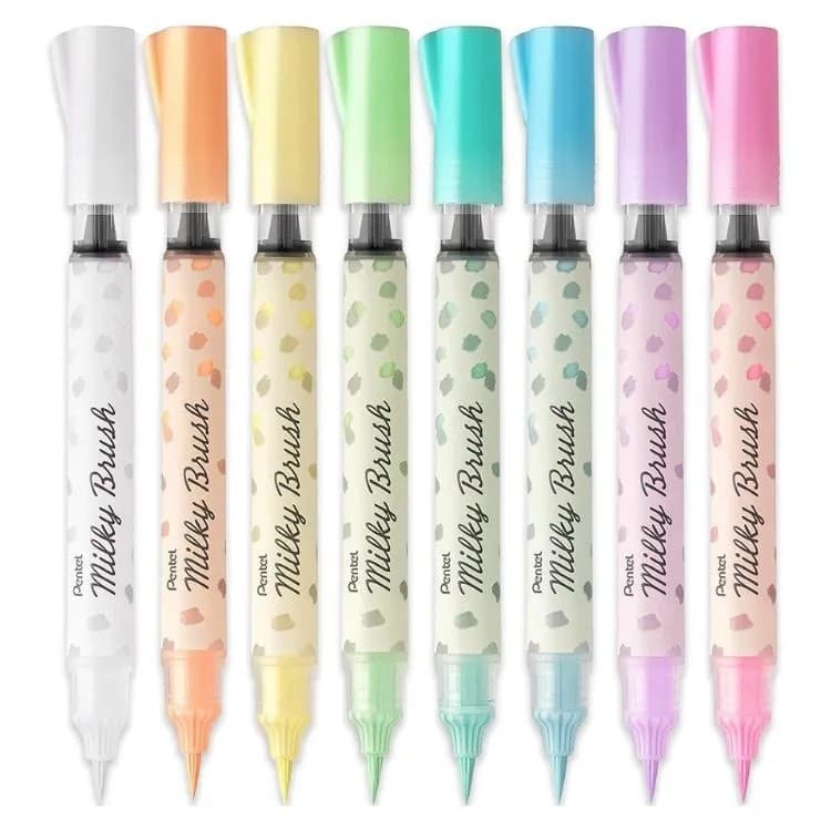 Brush Pen Hybrid Milk Pentel