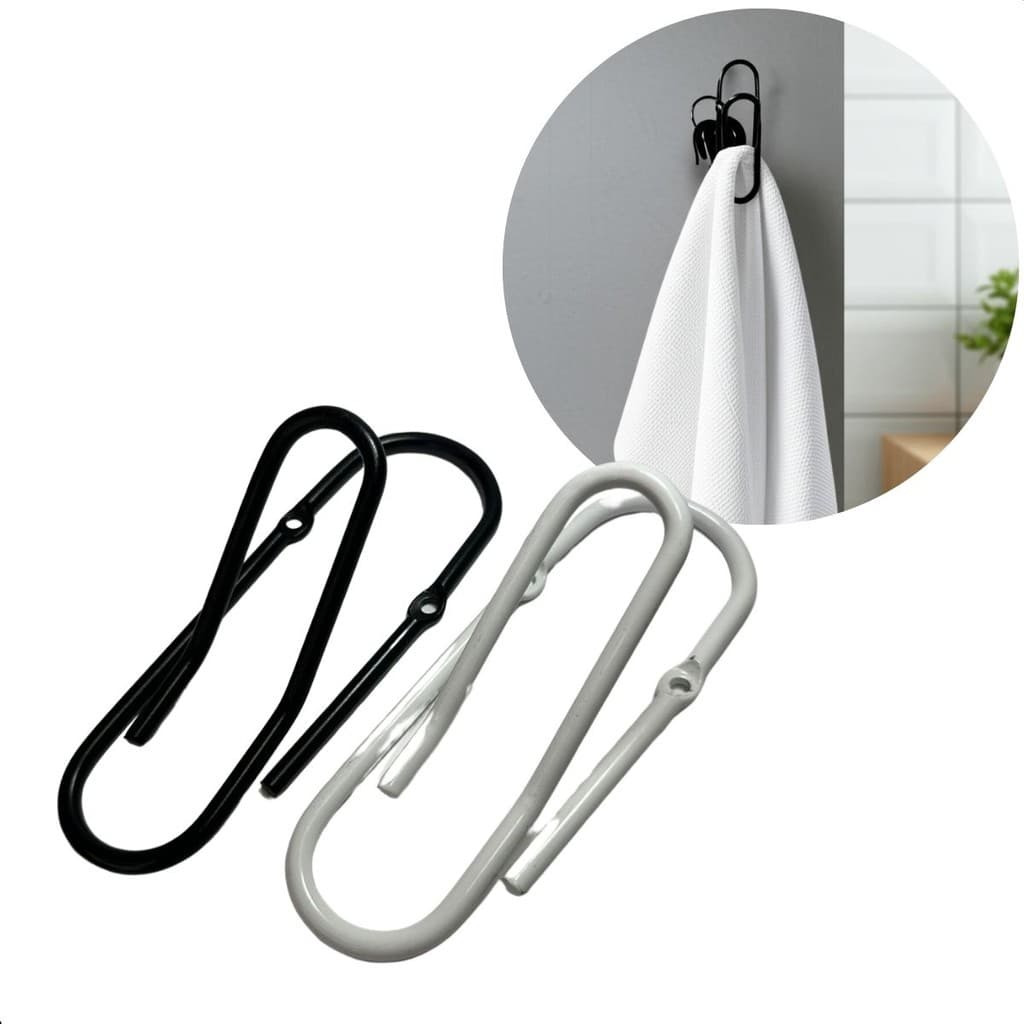 Cabide Clips Gancho Toalha P/banheiro Cozinha Luxo Escolar