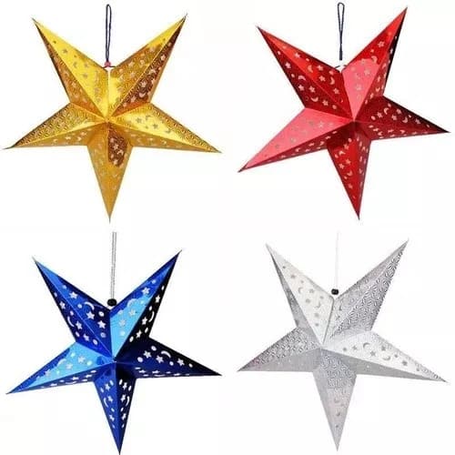 Estrela Metalizado de Papel 60 cm