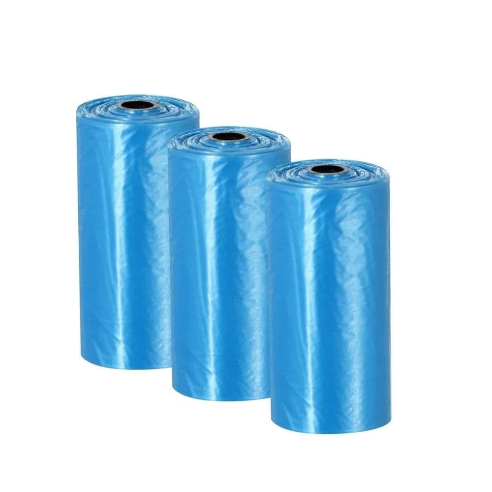 Kit 3 Rolos de Saquinhos Refil Higiênico Cata Caca Coco  Pets Cachorro Câes Dog Gatos
