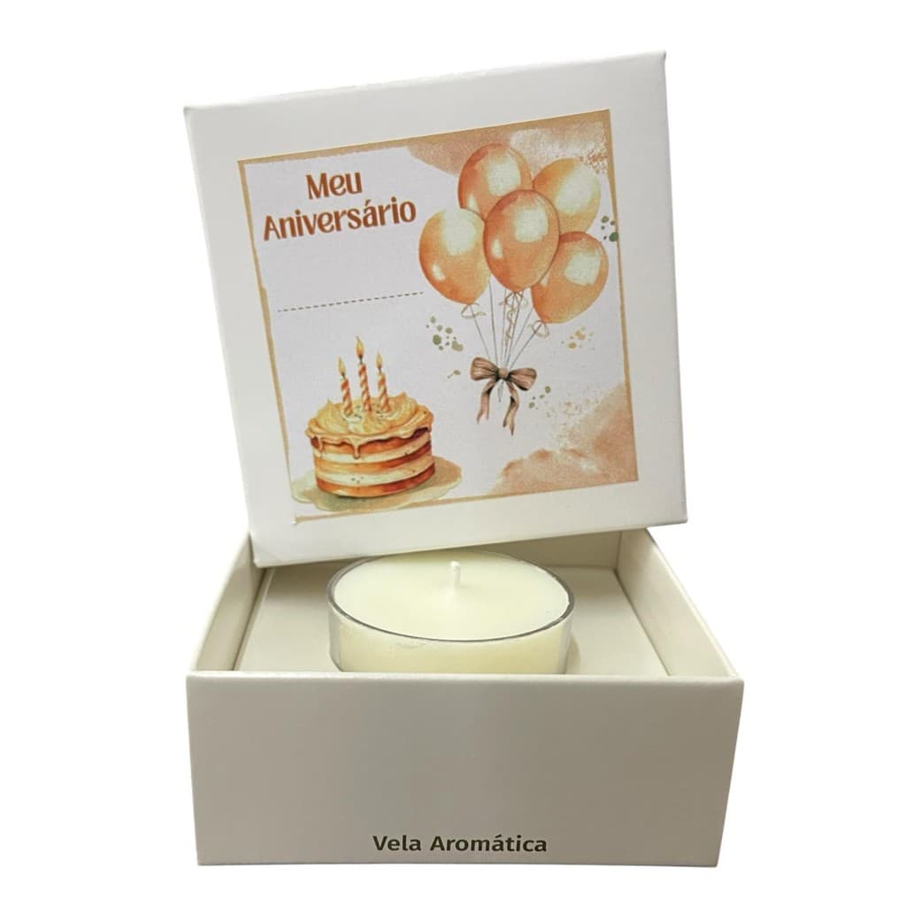 12 Lembrancinhas Meu Aniversário Vela Aromática Lavanda