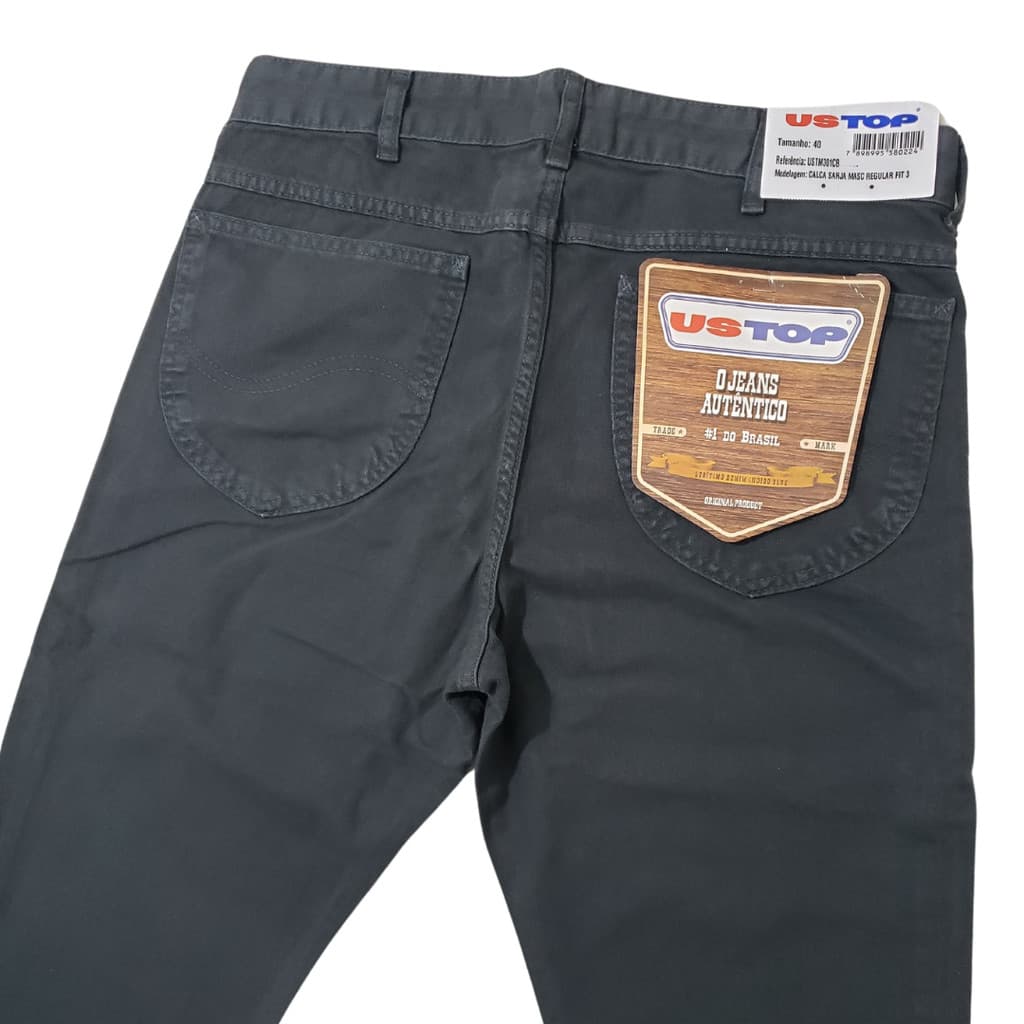 Calça Jeans US TOP Masculina Tradicional 100% algodão