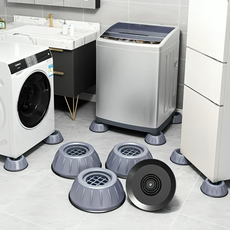 Pé Nivelador Máquina de Lavar Secadora Geladeira AntiVibração Fogão Máquina Lavar Frontal Nivelador Alto Empilhável