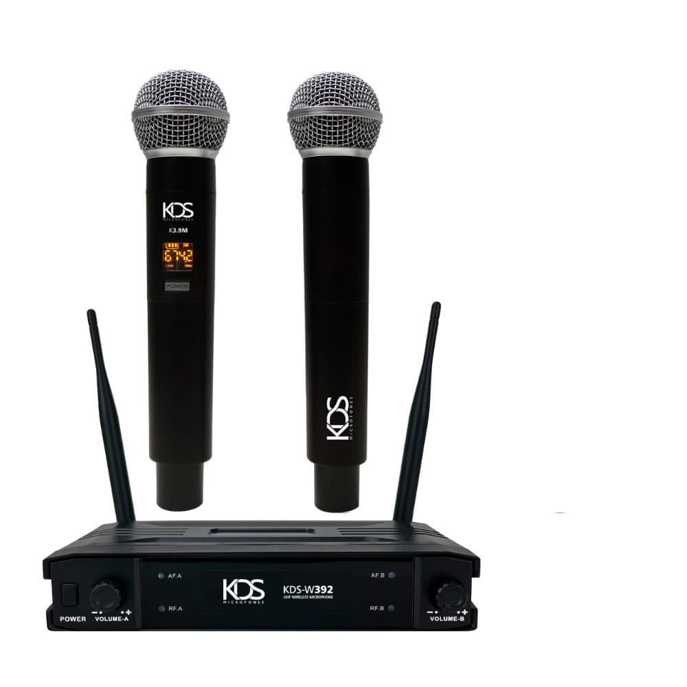 Microfone Sem Fio Kadosh W-392m Dinâmico Profissional