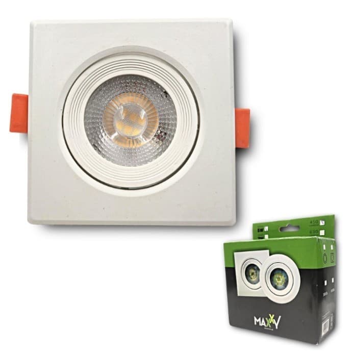Spot Dicroica Quadrado Direcionável LED SMD 3W FRIO - Frio (6500K)