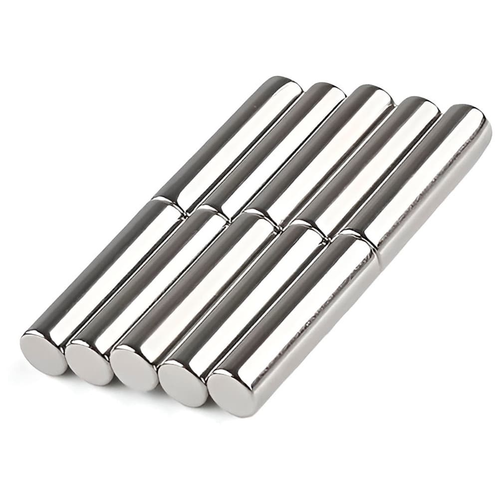 5pcs. Imã De Neodímio Super Forte Cilindro 5x20mm - N35