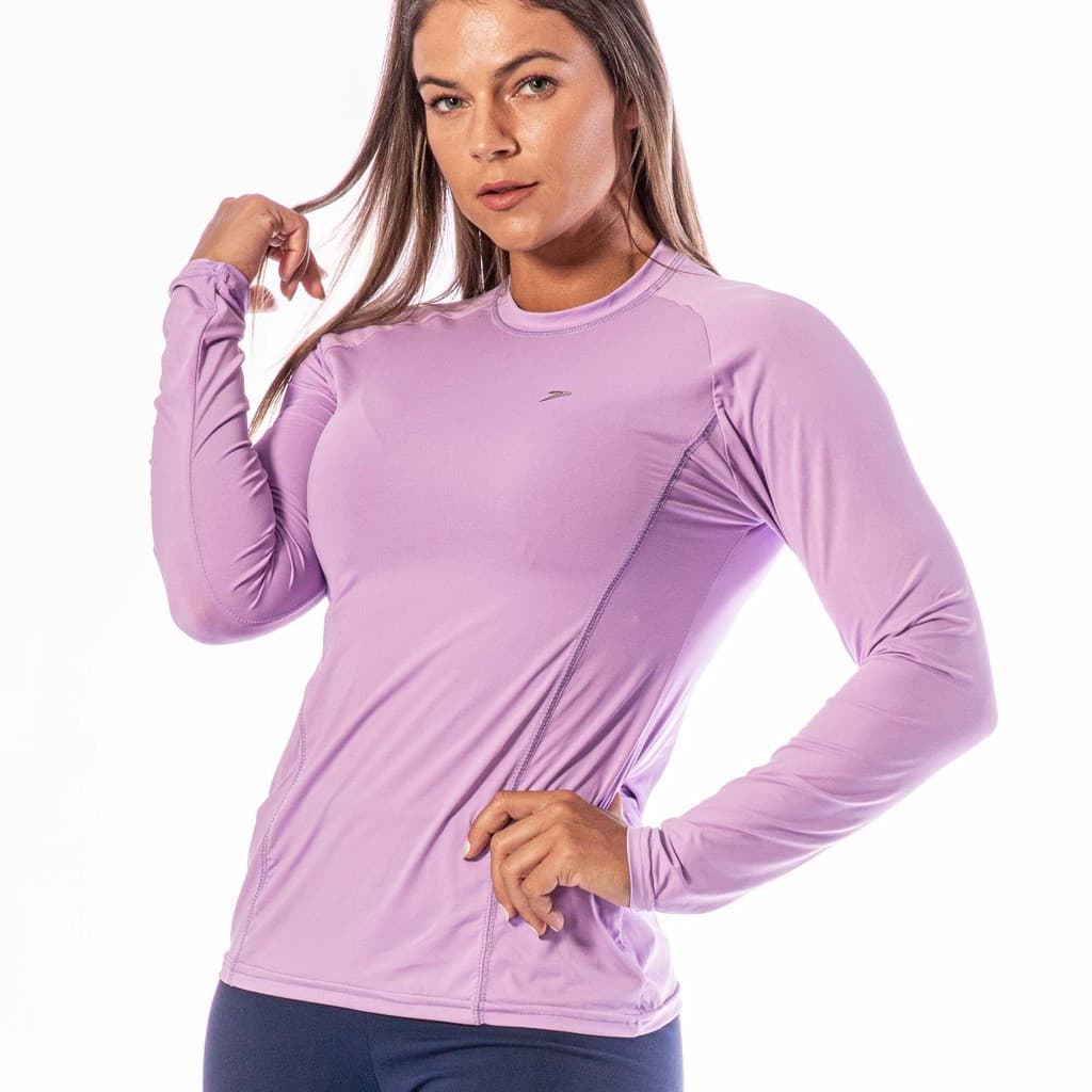 Camiseta Poliamida Runner Feminina Manga Longa Charm 04346